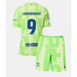 Barcelona Robert Lewandowski #9 Rezervni Dres za Dječji 2024-25 Kratak Rukavima (+ kratke hlače)